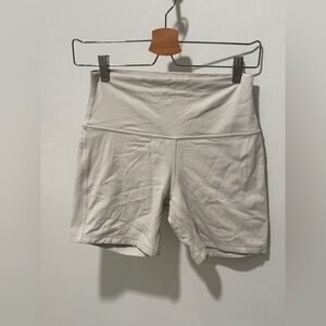 Lululemon Align High Rise Cream Shorts